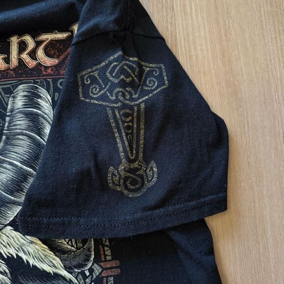 Amon Amarth In League With Heidrun Black Band Shirt Large Swedish Heavy Metal - Picture 3 of 4
